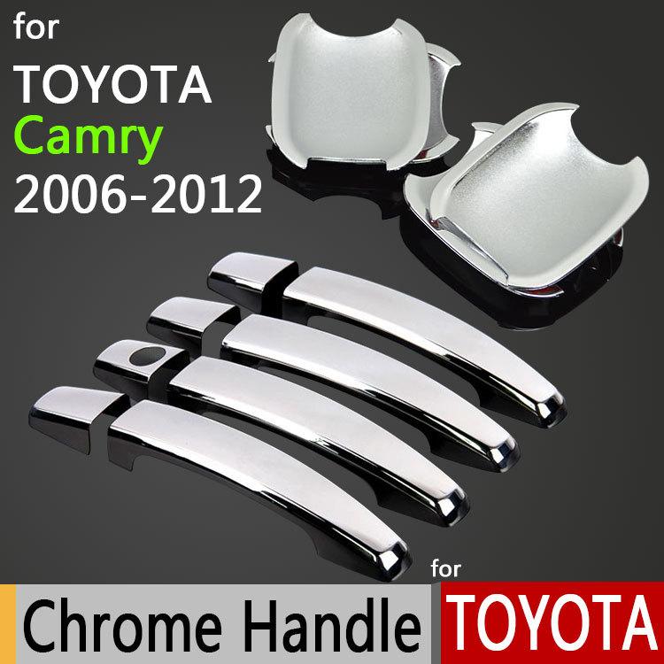 Для Toyota Camry 2006-2011 Роскошные Хромированные Накладки на Ручки Дверей Аксессуары Наклейки Стайлинг Автомобиля 2007 2008 2009 2010 Aurion XV40