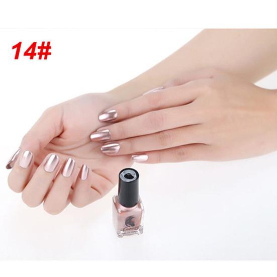 Инструмент для маникюра с металлическим хромированным зеркальным эффектом, 6 мл?Наклейка с лаком для дизайна ногтей