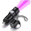 UV Light Rechargeable USB Flashlight 395nm Blacklight Ultraviolet Lamp LED Portable Mini Handheld Torch Dog Urine Stain Detector