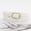 Womens Simple Spring Belt With Alloy Buckle For Everyday Jeans Skirts And