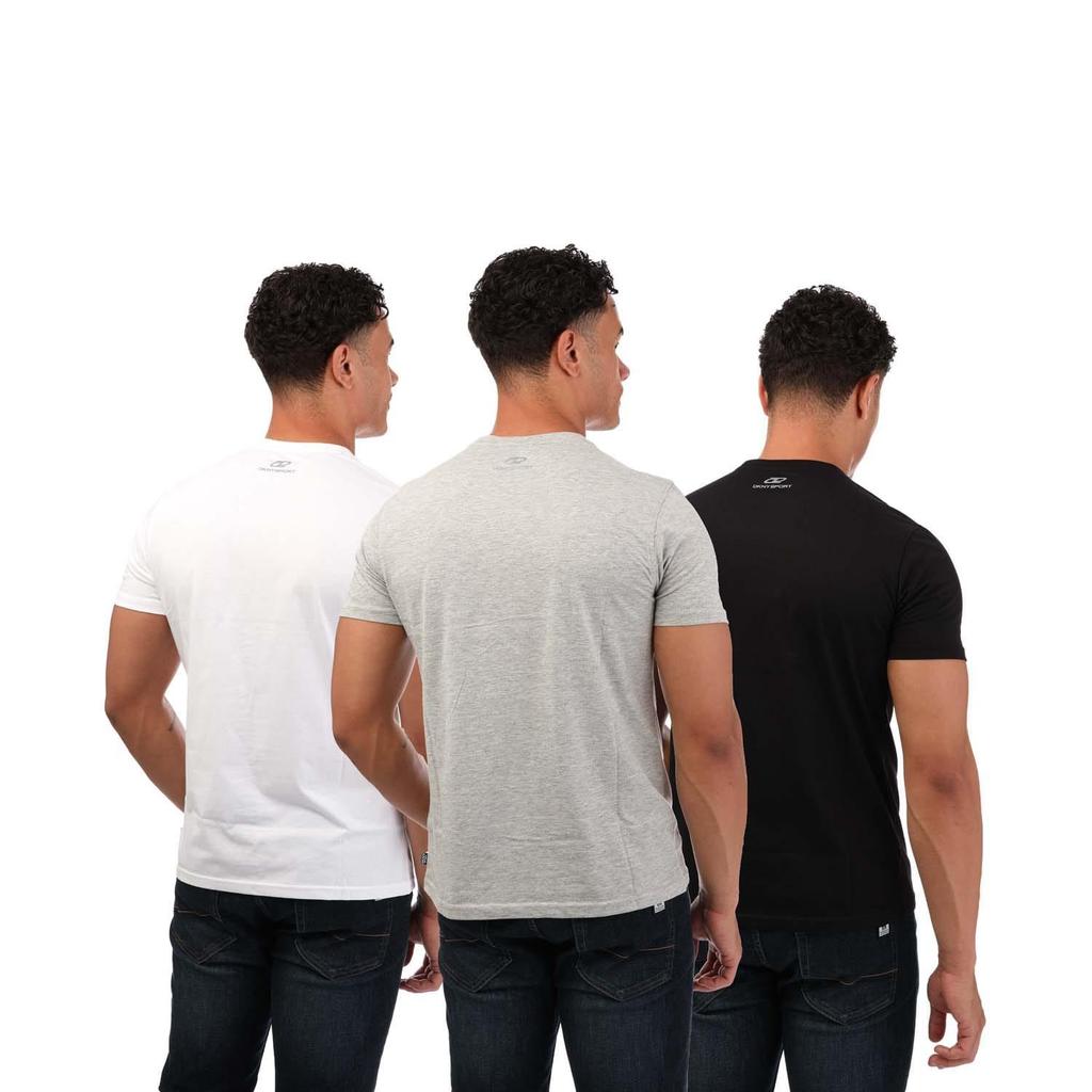 DKNY Mens Embroidered Logo T-Shirt (Pack of 3)