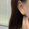 Оборчатые плиссированные серьги Niche Корейский стиль Niche Design Sense
