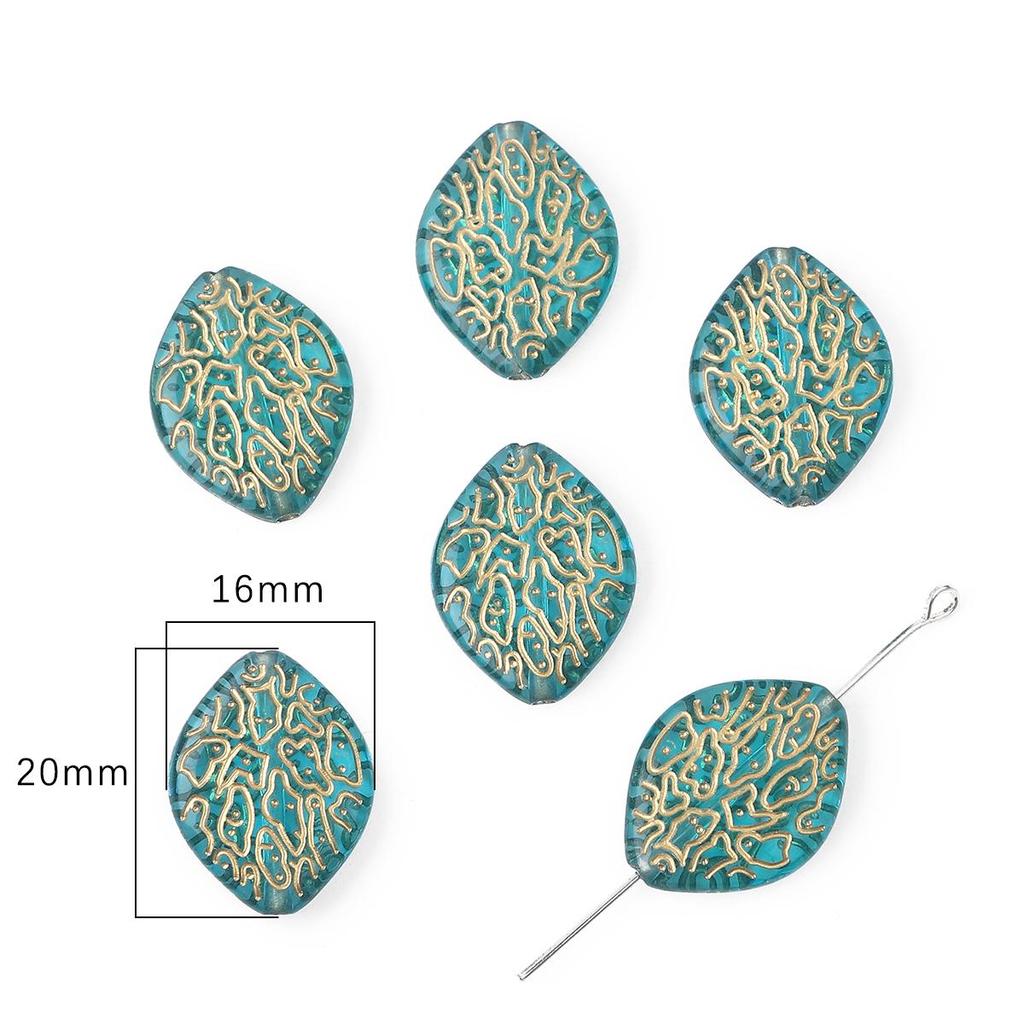 Золотые бусины в стиле барокко в стиле ретро, ​​акриловые бусины разных стилей для изготовления ювелирных изделий, очаровательное украшение «сделай сам»