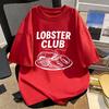 Lobster Club Lobster Tshirt Vacation Vibes Lobster Design Tee Crustacean Fisherunisex Aesthetic Seafood Lover Tee Maine Style Top