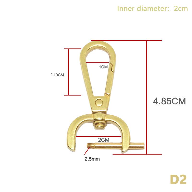 Diy Metal Detachable Snap Hook Trigger Clips Buckles For For Leather Craft Bag Strap Buckles Handle Shoulder Webbing