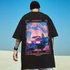Летняя новая повседневная свободная футболка с короткими рукавами, мужская модная свободная футболка с принтом, большой размер 8XL, хип-хоп, парная одежда, короткий рукав, хлопковый топ
