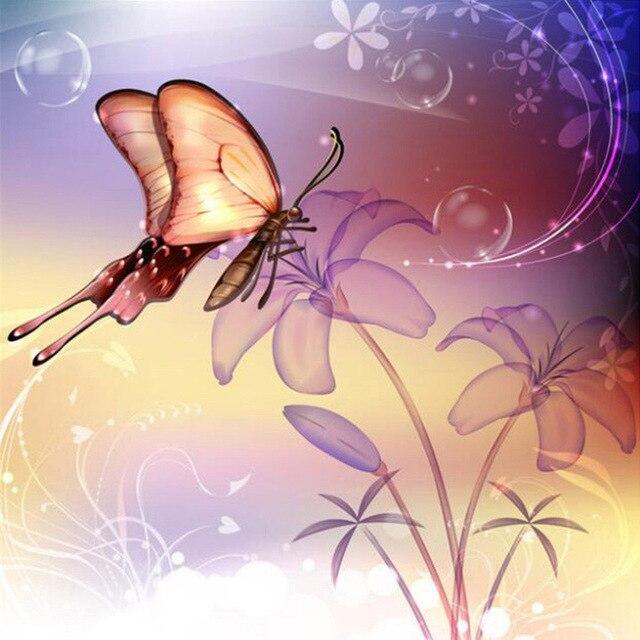 50x50 см 5D алмазная живопись полная квадратная бабочка Алмазная вышивка животные вышивка крестиком ремесленная художественное украшение дома