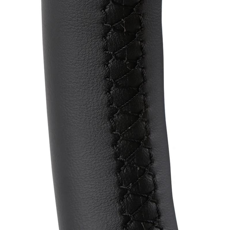 Car Steering Wheel Cover For VW Old Golf 5 (V) MK5 Polo Jetta Tiguan Sagitar Touran Leather Braid Customized Original DIY