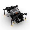 Creative Wild Animals Spider Building Blocks With Motor Blocks Assembly Black Spider Model Kit Horror Halloween Toys For Kids