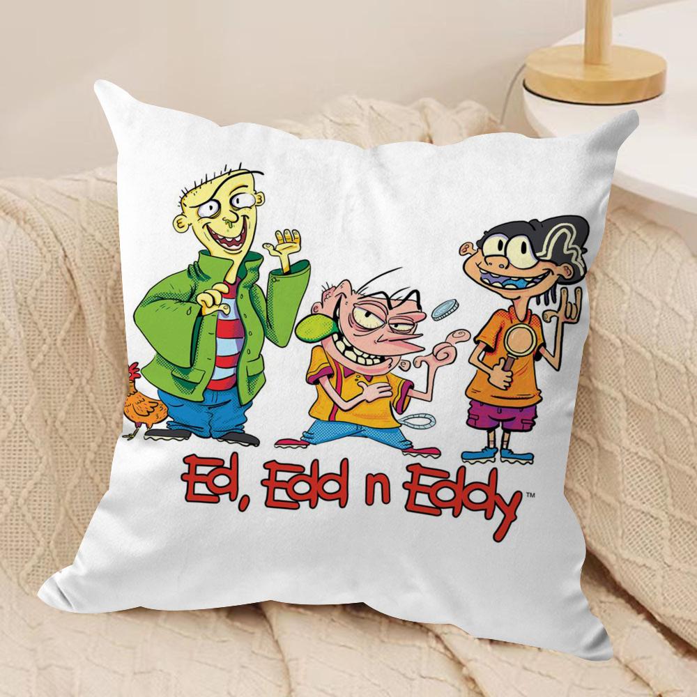 Чехол на подушку Ed, Edd n Eddy, шелковистый короткий плюш, двусторонний печатный наволочка для дивана, для всех сезонов, декор для дома, подарок