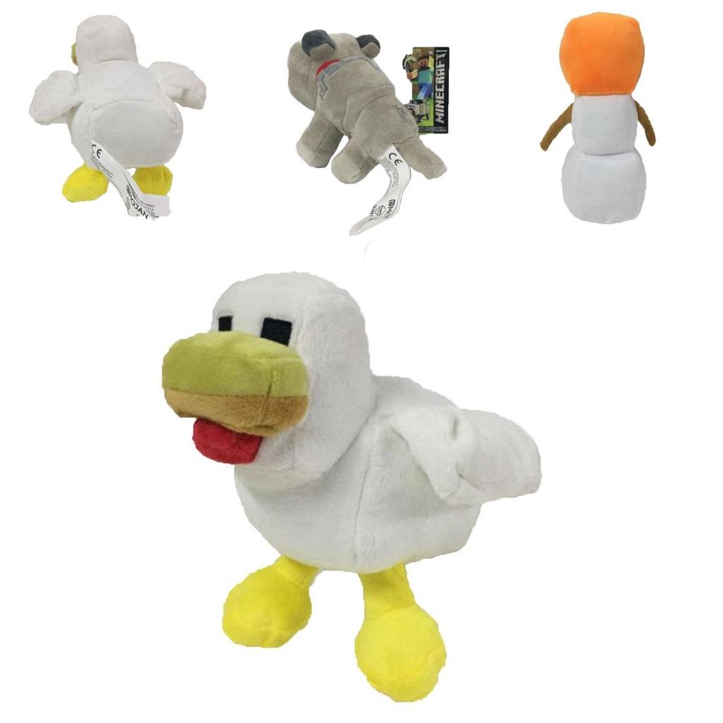 Очаровательная 20-сантиметровая плюшевая игрушка Minecraft Снежный голем Волк Цыплята Мягкая набивная игрушка Подарок