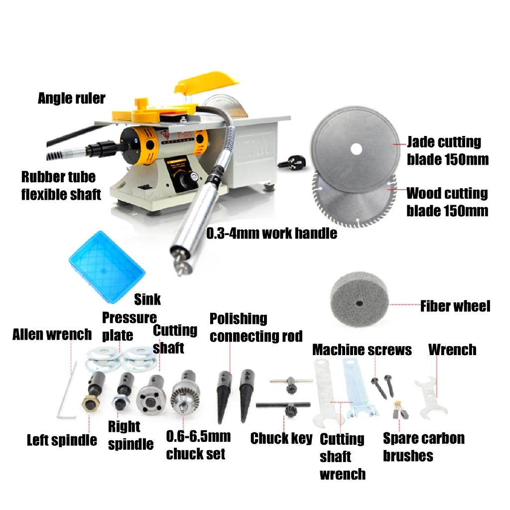 Электрическая шлифовально-гравировальная машина 350 Вт для полировки нефрита, дерева, камня, для резьбы по бодхи, слоновой кости, полировальная машина, мини-настольный станок