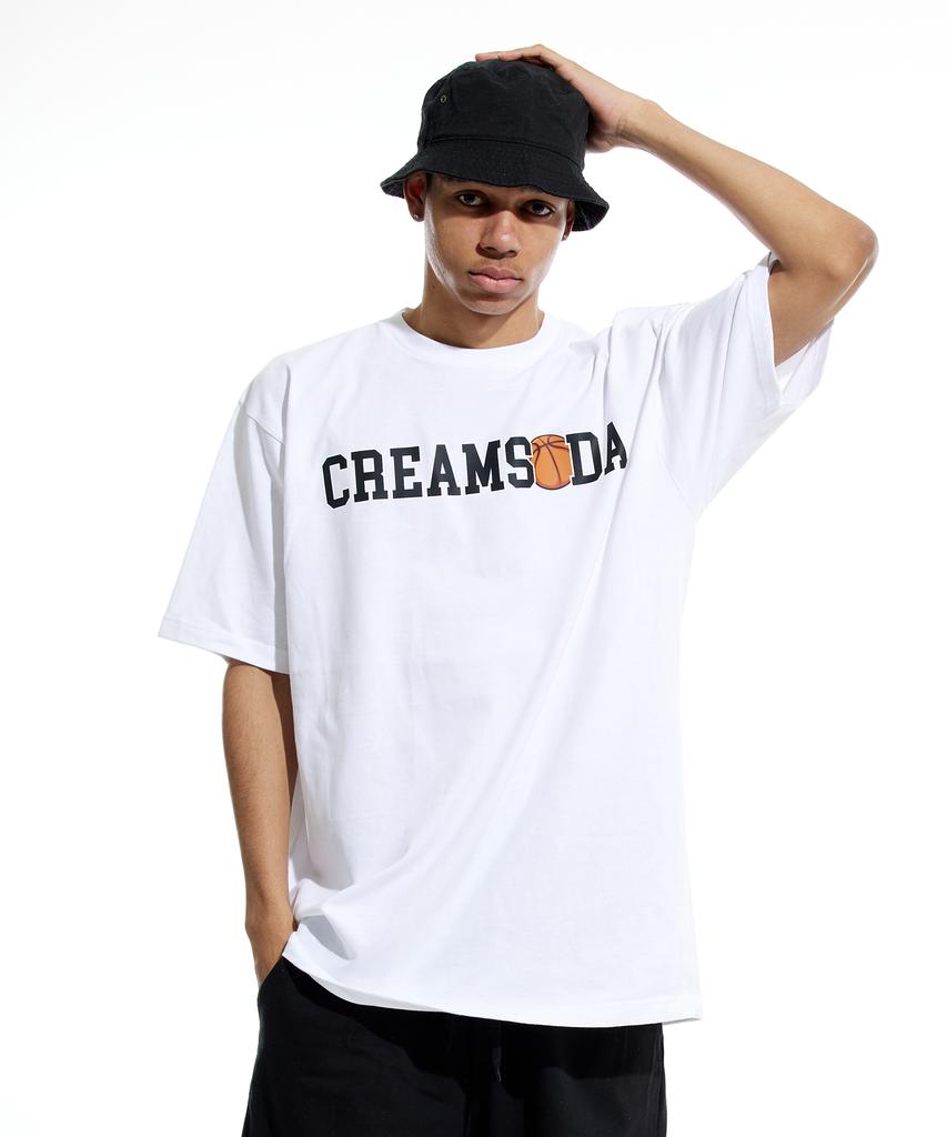 CREAM SODA LAB Футболка с коротким рукавом Cr Bowler Белый Черный