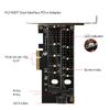 Dual M.2 to PCIe Adapter M.2 NVMe SSD to PCIe Adapter & NGFF (B+M Key) SSD to SATA Controller Expansion Card