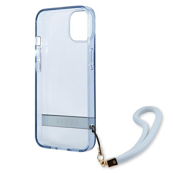 Etui do iPhone 13 mini Guess Hardcase Translucent Niebieskie