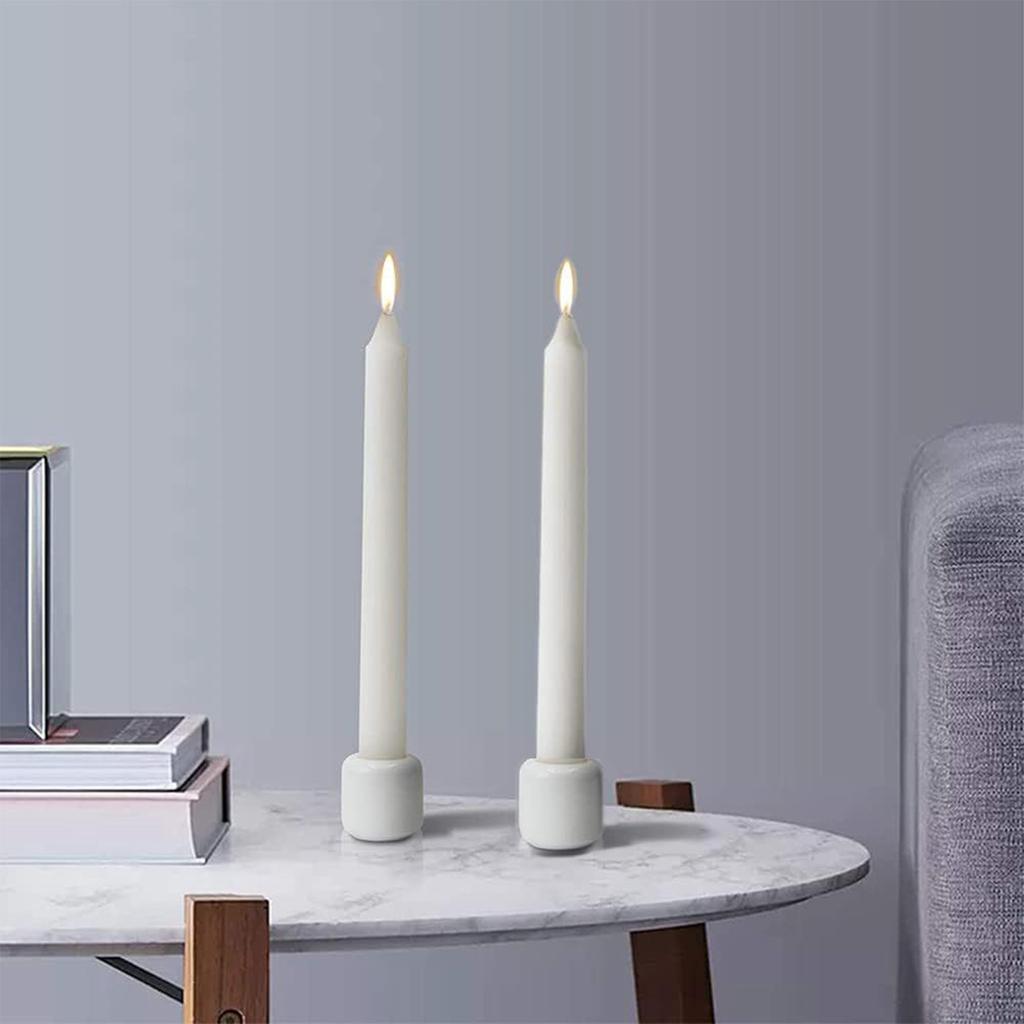 5 штук Классические белые керамические подсвечники для празднования дня рождения Внутренний диаметр 0,6-0,7 дюйма Свечи