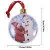 Christmas Tree Photo Ball Snowflower Heart Shape Customization DIY Birthday Party Gift Xmas Tree Decoration New Year Ornament