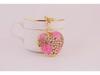 Creative Crystal Rose Alloy Heart Keychain - Women's Bag Accessory & Couple Pendant