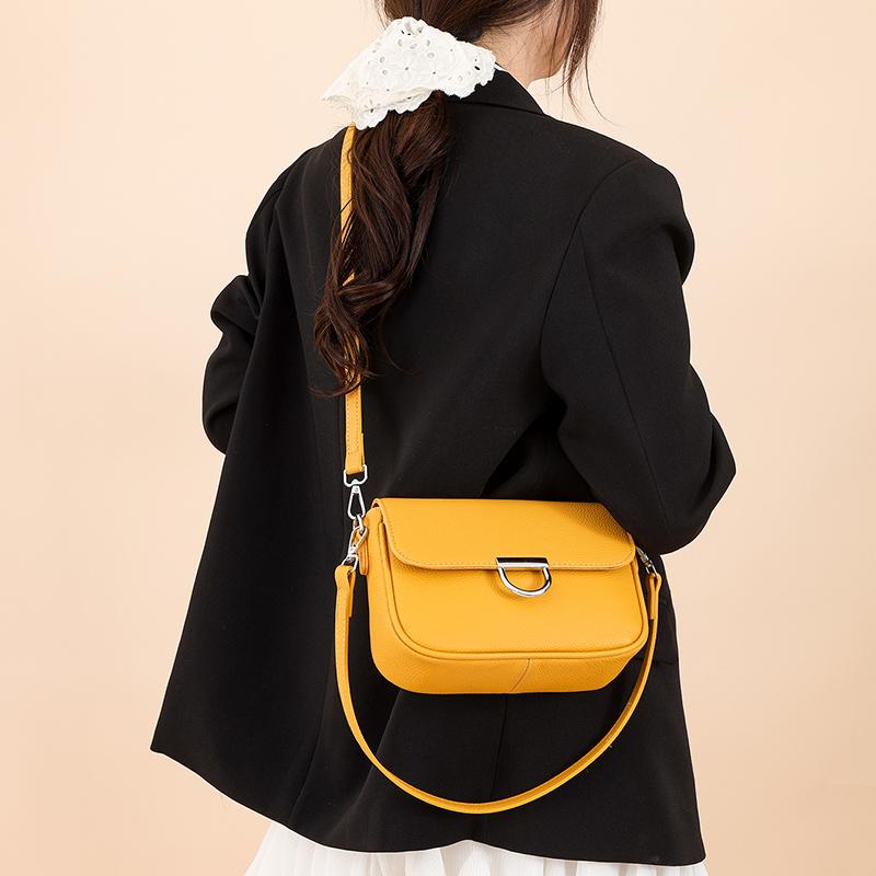 100% Genuine Leather Handbag  Fashion Solid Color Female Shoulder Crossbody Bag Women bags Designer Cowhide Ladies Tote Bags