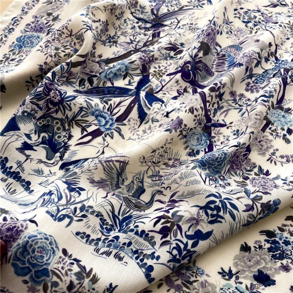 Floral Print Square Scarf Breathable Lady Scarves Headband Fashion Handkerchief