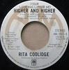 7inch Record RITA COOLIDGE - (Your Love Has Lifted Me) Higher An AM1922S A&M Records 1977 Canada Pop Used