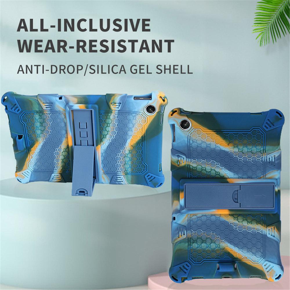 Мягкий силиконовый чехол-подставка для планшета Lenovo Tab M10 3-го поколения 10,1 дюйма TB-328FU 328XU, детский чехол + ремешок и стилус