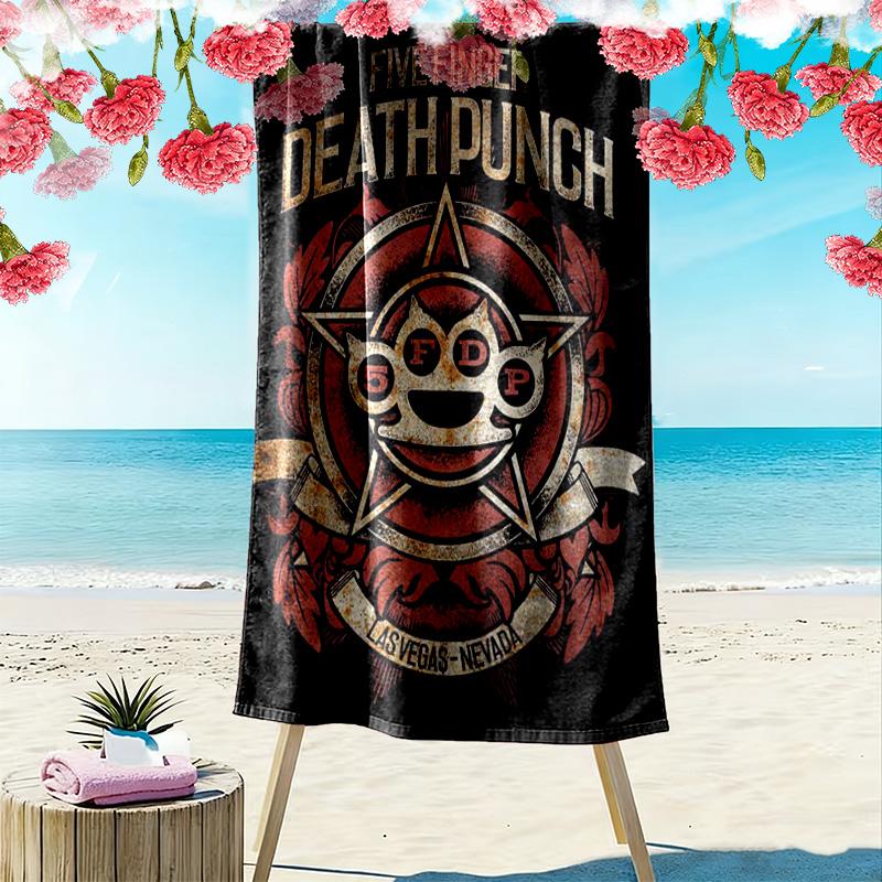Death Punch Spirit 2D Flat Print Beach Towel, Large Soft Quick Dry Towel for Beach Camping SwimmingZSTJ0915132