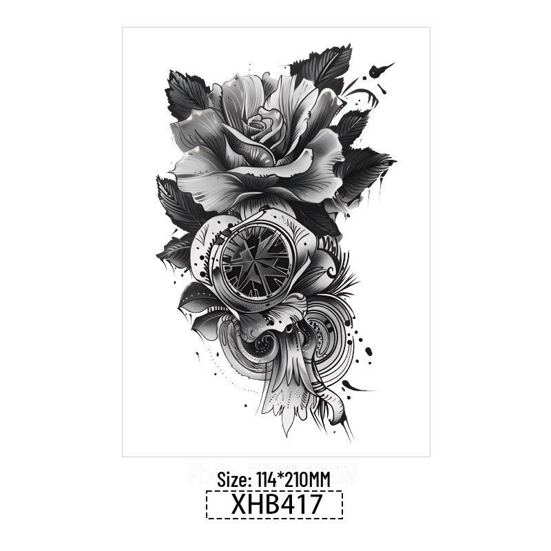 3D реалистичные временные татуировки-наклейки с изображением бабочек, тигров и змей