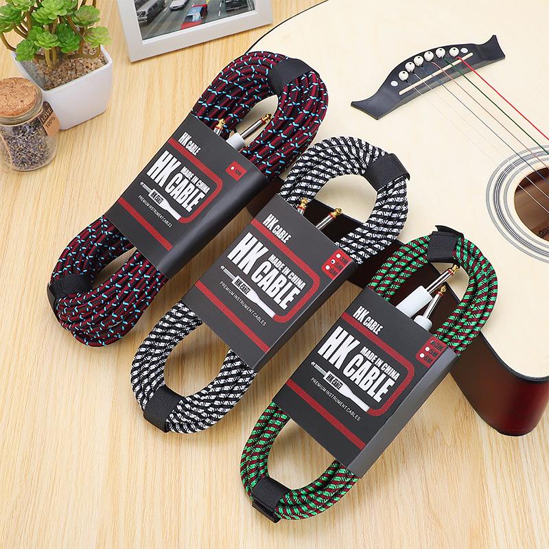 HK Плетеный аудиокабель с шумоподавлением для гитары, бас-гитары и инструментов