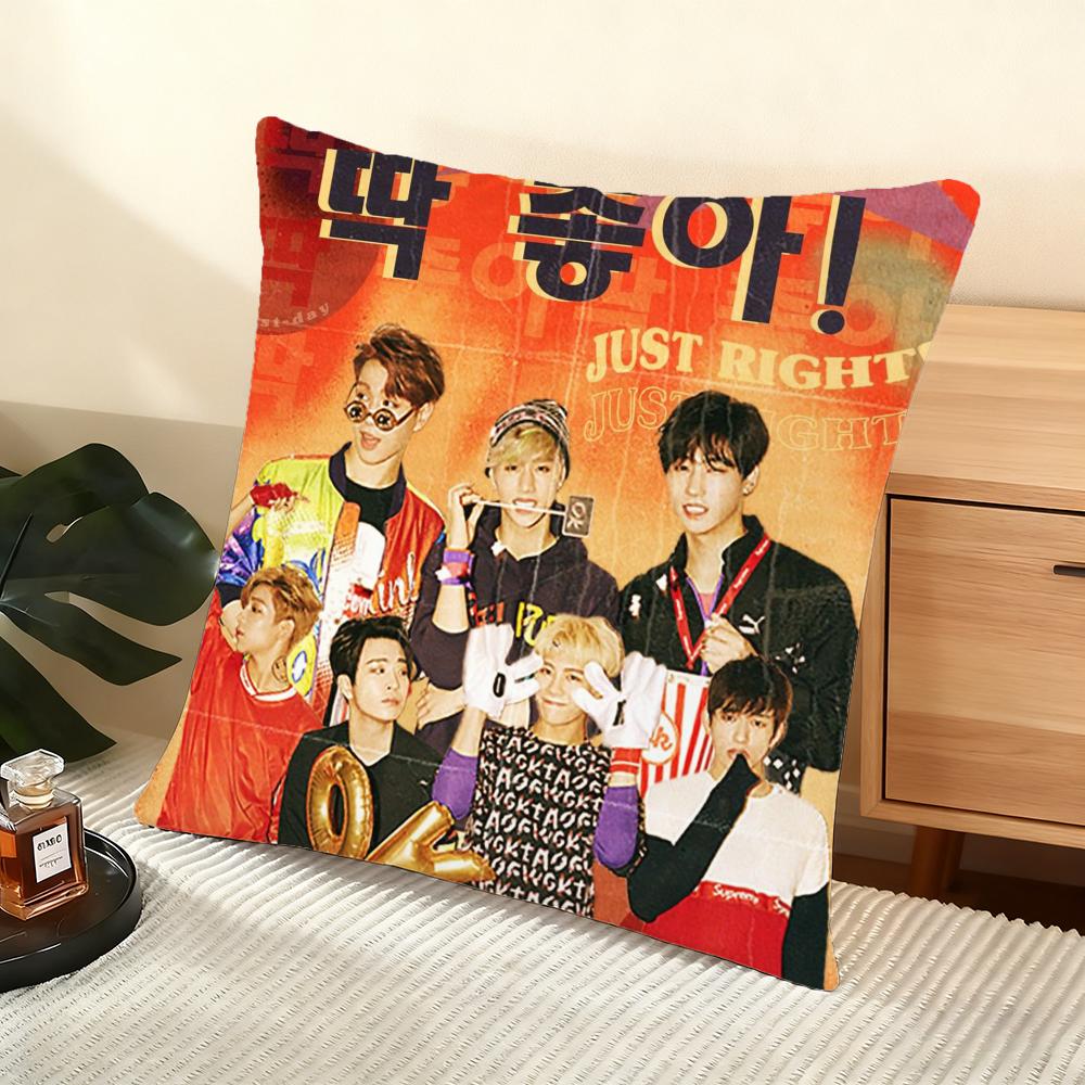 KPOP Got7 Группа Наволочка Шелковистый Короткий Плюш Домашняя Подушка для Дивана Наволочка - Невидимая Молния Домашний Декор