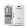 Dkny Dkhcp14Lprthsle Iphone 14 Pro6.1 Beżowy/Beige Twarde Etui Skórzany Pasek Mono & Metalowe Logo