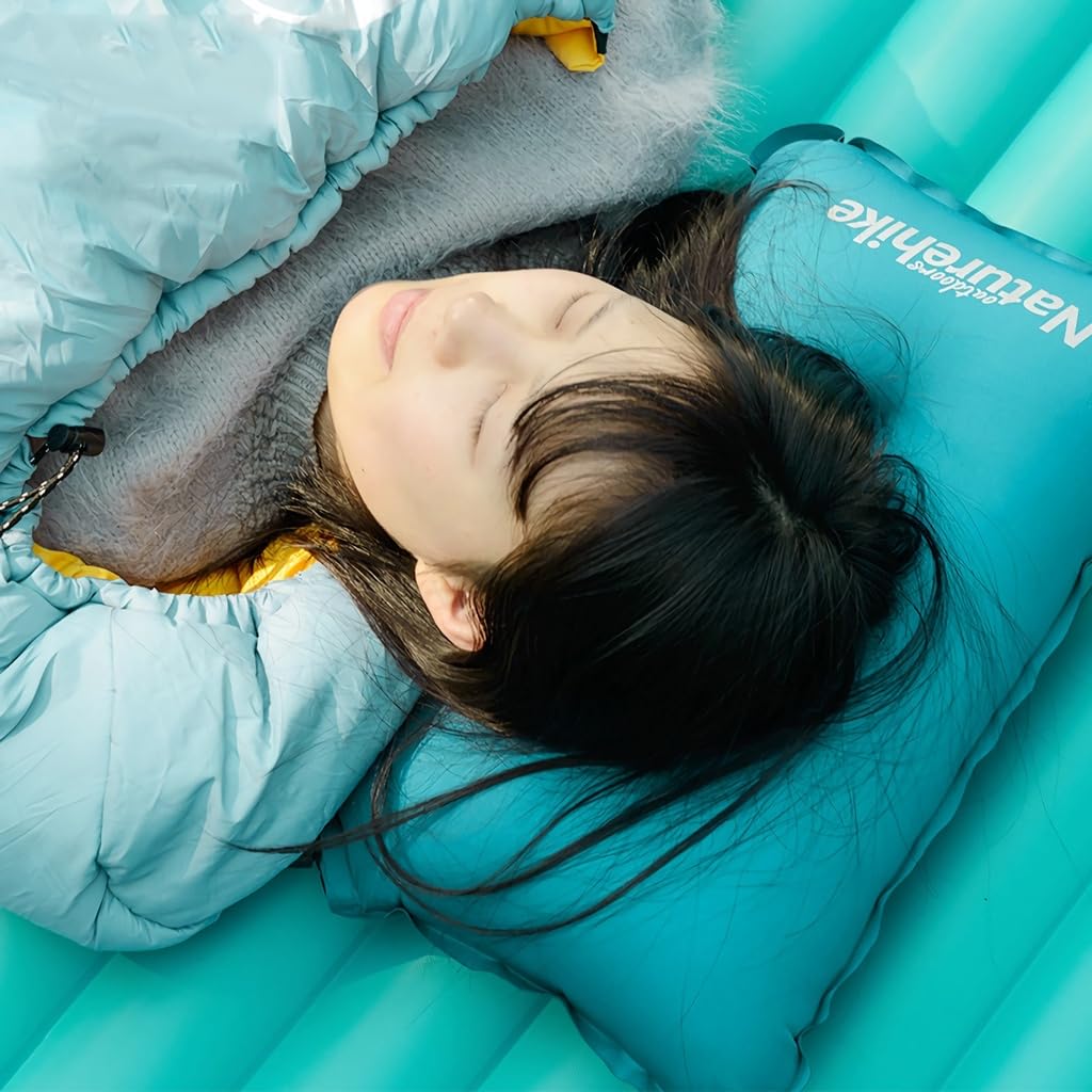 Naturehike Outdoor Camping Automatic Inflator Pillow, Ultra Light Pillow, Travel, Camping Equipment, Outdoor Pillow, Portable, Comfort, Office,