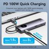 Vention USB C HUB 4K 60Hz Type C to HDMI 2.0 RJ45 DP PD 100W Adapter For Macbook Air Pro iPad Pro M2 M1 PC Accessories USB 3.0 HUB