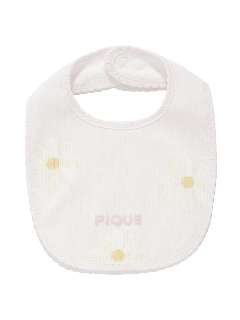Gelato Pique Baby Daisy Print Bib PBGG251184 PNK F