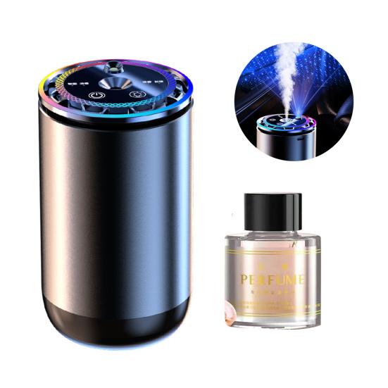 Smart Car Air Freshener with Atmosphere Light Rechargeable Auto On/Off Easy To Install Intelligent Car Interior Aroma Device