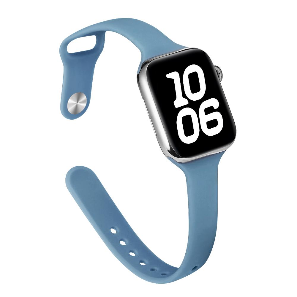 Тонкий силиконовый ремешок для Apple Watch 46 мм Band 44 мм 45 мм 38 мм 42 мм 49 мм Bracelet iWatch Correa Serie 8 7 6 5 SE 4 9 10 ultra 3 2