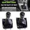 For Volkswagen VW Golf 7 MK7 2013 2014-2017 Gear Shift Knob Lever Complete Gaiter Boot Cover Leather Case Manual 5 6 Speed