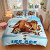 3pcs Ice Age The Meltdown Movie Poster Design Printed Bedding Set, Soft and Comfortable Quilt Cover for Bedroom, Guest Room (1 Duvet Cover +