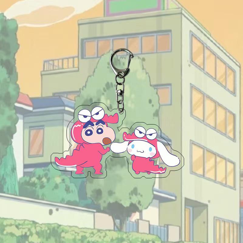 Акриловый брелок Крошка Шин-чан Sanrio: Мультяшный Аниме Брелок-Подвеска для Сумки