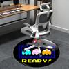 Pac Man Ghosts,Retro Gaming Chair mat Round Rug Office carpet, Non slip, Suitable for Living Rooms, Bedrooms,Decor1205641a