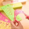 4Pcs DIY Graphic Template Stencil Drawing Stationery Ruler School Painting Supplies Drafting Tool Art