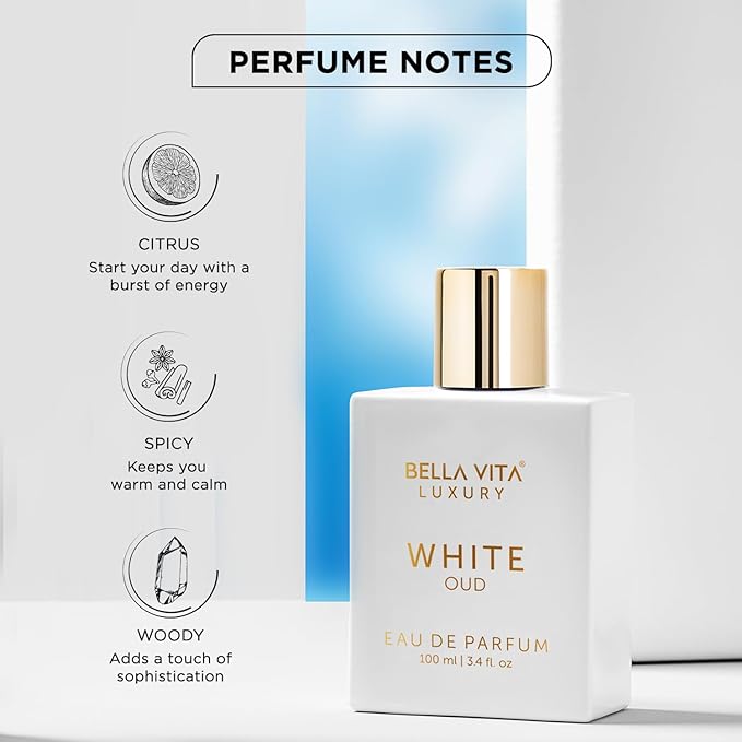 Bella Vita Luxury White Oud Eau De Parfum Unisex Perfume for Men & Women