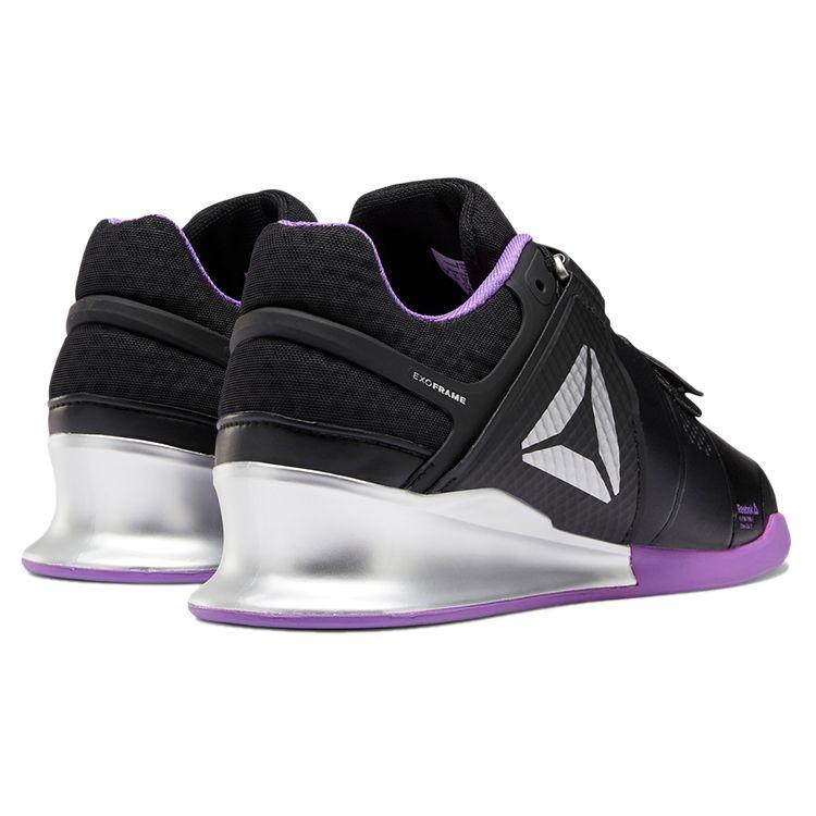 Reebok Legacy Lifter Comfortable Durable Low-Top Weightlifting Shoes Women Shoes Black Purple DV6231
