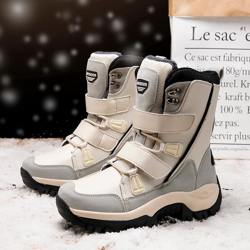 Winter Outdoor Women's Snow Boots Thickened Plush Sneakers Casual Shoes Warm Thick Sole Snow Proof Waterproof Boots