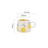 Ceramic Mug Coffee Cup Glazed Surface Cartoon Fruit Doodle Children Mugs Coffee Cups Strawberry Children's Porcelain Cup