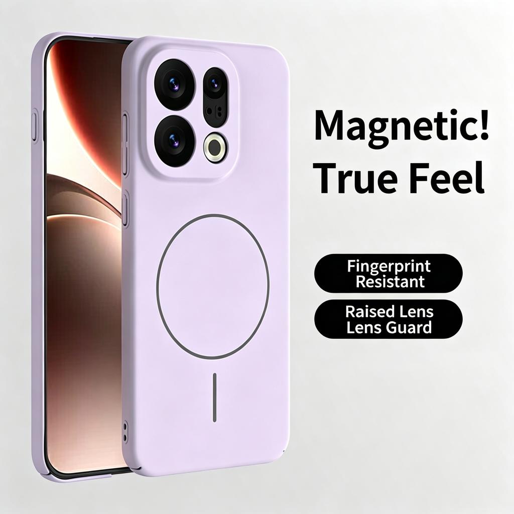 Candy Smooth Glossy Hard for Magsafe Magnetic Case For OPPO Find X9 X8 Pro Color Wireless Charging Shockproof Cover