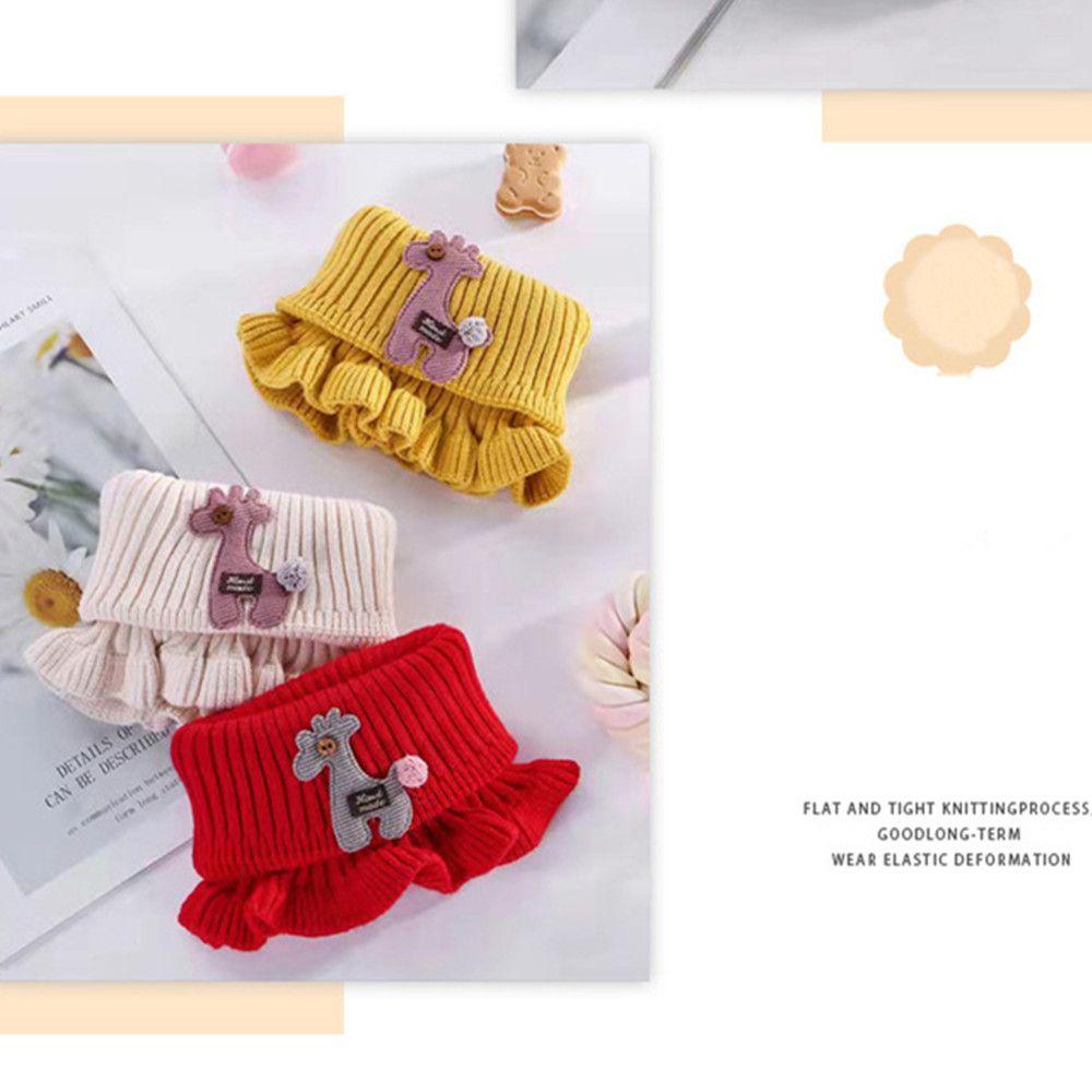 Soft Bib Knitted Cartoon Scarf Baby Shawl Collar