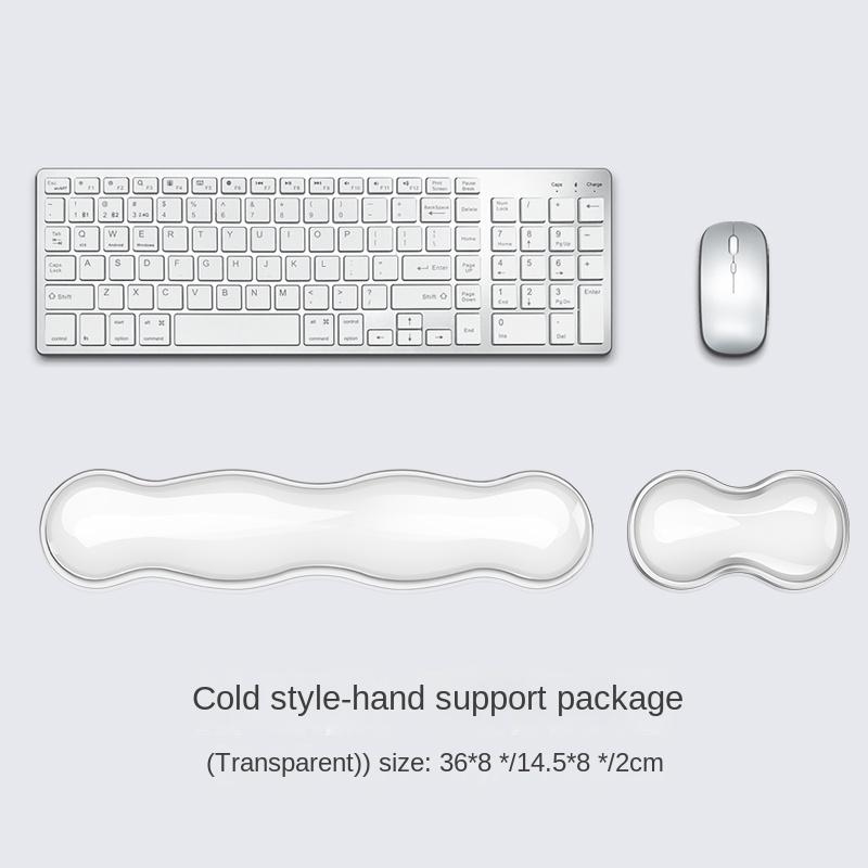 Silicone Keyboard Mouse Wrist Rest Ergonomic Anti Slip Keyboard Wrist Rest Mouse Pad For Office Laptops Home Computer Wrist Mat