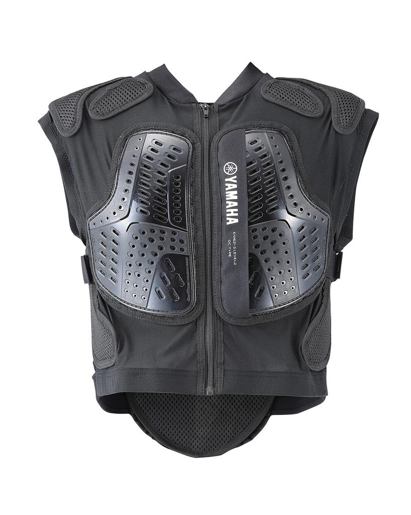 Yamaha Motorcycle Riding Protector Vest YAD03 XL Size CE Level 2 Black, (Q1G-KOM-Y00-00X),