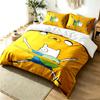 Adventure Time 3pc Duvet Cover Set Simple Modern Bedding Set Wrinkle Resistant Soft Fabric All Season Use a perfect gift